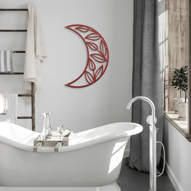 Half_Moon_Leafy_Metal_Wall_Art_Red_Modern_Bathroom_Mockup.png