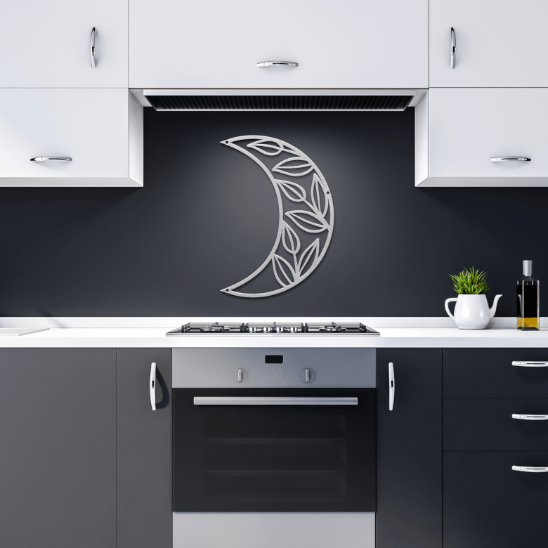 Half_Moon_Leafy_Metal_Wall_Art_Silver_Dark_Kitchen_Mockup.png