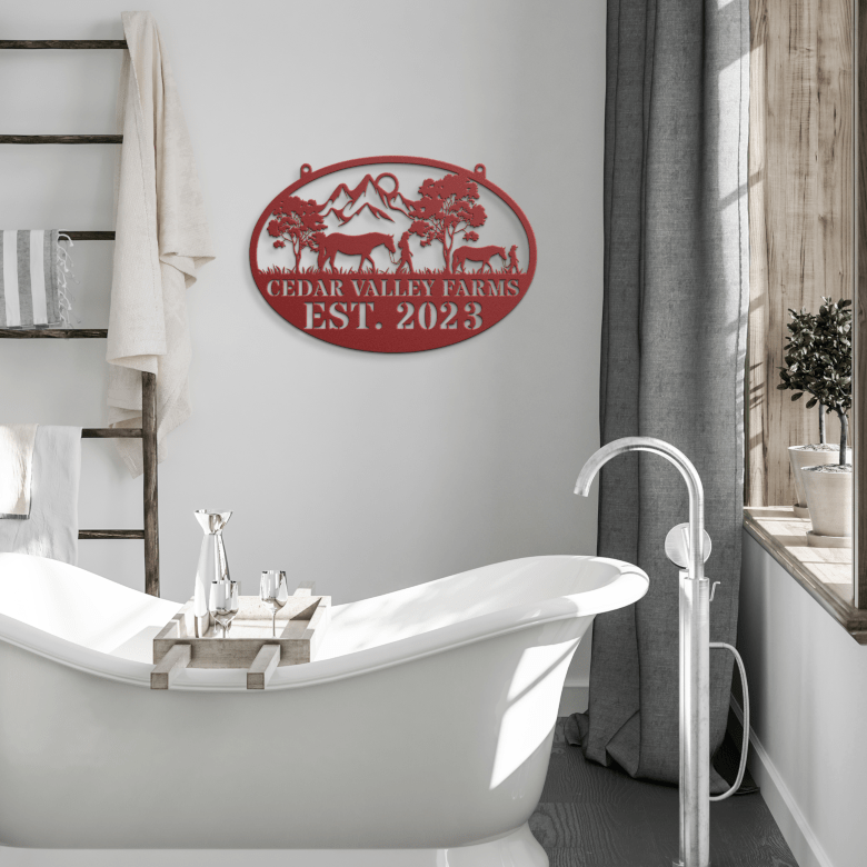 Personalized_Cowboy_Cowgirl_Metal_Wall_A_Red_Modern_Bathroom_Mockup.png