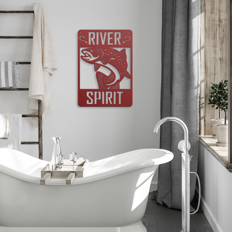 River_Trout_Metal_Wall_Art_Red_Modern_Bathroom_Mockup.png