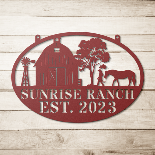 Personalized_Farmhouse_Metal_Sign_Red_Simple_Wood_BKGD_Mockup.png