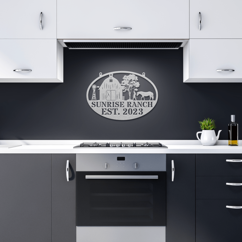 Personalized_Farmhouse_Metal_Sign_Silver_Dark_Kitchen_Mockup.png