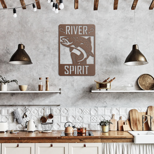 River_Trout_Metal_Wall_Art_Copper_Rustic_Kitchen_Mockup.png